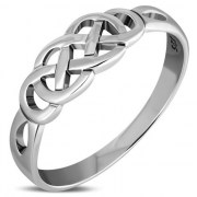 Celtic Knot Plain Silver Ring, rp325